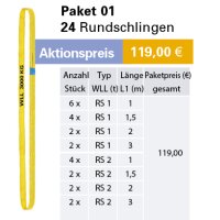 SpanSet Rundschlingenpaket 24-teilig