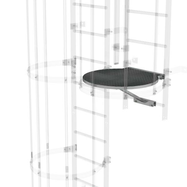 Munk Umsteigeplattform zwischen Leiterzügen Ø 700 mm