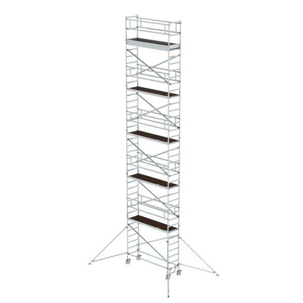 Munk Rollgerüst 0,75 x 2,45 m mit Plattform im 2-m-Abstand & Ausleger