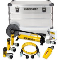 Enerpac Toolbox-Set 5t.auf Rädern mit drei Hydraulikzylindern und Handpumpe